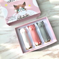 Kitty three combinations ins same girl heart Sicilian Meats lipstick shake sound cat rotten tomato