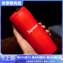 Ladies thermos cup fashion portable high-end business Net Red Cup shake sound Big Red Tide brand supreme water Cup