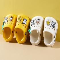 Childrens cave shoes boy 2023 summer new anti - slip soft bottom wear cool drag girl cartoon beach shoes