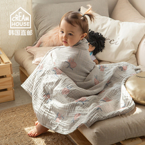 (CreamHouse) Korean peach jacquard 3 layers of seersucker baby baby spring and summer cotton quilt