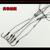 String hook fishing group 8 hook Hercules anti-winding string hook set fishing group throwing Rod sea Rod yellow spicy Ding yellow bone pill