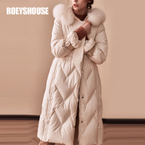 (warm down jacket)Luo Yi winter clothing new fox hair big hair collar mid-length cold and heating jacket 2700