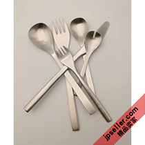  Japan Tsubame dimple series artisan handmade stainless steel tableware Retro Western fork spoon Tea spoon Cake fork