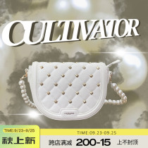 Cultivator Original Personality Joker Linggui Peel Shoulder Belt Platinum Semi-Round Mobile Bag shoulder bag