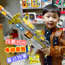 Childrens luminous sound electric toy gun music baby boys hand snatched with sound assault rifle 2-3-6 years old