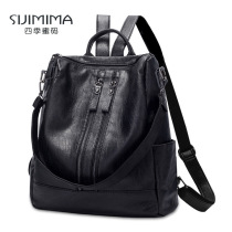 Spot can carry the shoulder bag womens bag 2019 new Korean version of pu leather womens fashion backpack mommy bag