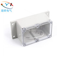 162 * 81 * 65 with ear waterproof junction box outdoor work control box power sub-wire box transparent cover plastic case ABS