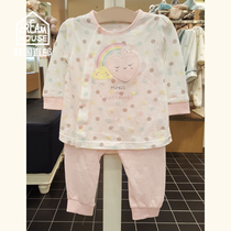 (CreamHouse) Korea Rainbow Love Polka Dot Baby Girl Four Seasons Cotton Underwear Set