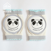 (CreamHouse) Korean panda baby child Summer net crawling toddler anti-fall knee pads