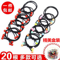 Korean head rope hair accessories handmade long hair band tie hair headdress bow rubber ring children rubber band hair rope jewelry