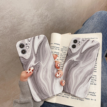 Japanese and Korean marble pattern for iphone12promax mobile phone case 11pro Apple x All-inclusive xr Anti-fall xs Net Red max personality xsmax niche 8Plus