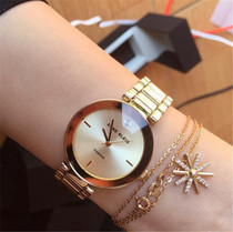 Counter Anne Klein Anne Klein Champagne Rose Gold Steel Strap Quartz Womens Watch