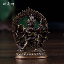 Nepal Buddhist supplies copper handmade tantric Buddha statue