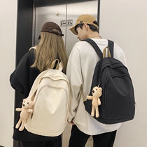 School Bag Girls Junior High School High School Students Large Capacity Ins Tide Card Streaming Computer Backpack Male Couple University Students Double Shoulder Bag