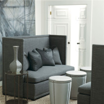 Modern minimalist high backrest hotel commercial and residential home restaurant card seat casual double triple fabric soft bag sofa