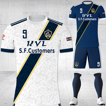 LA Club Co-Style Customized Football Suit Suit Man 9 Ib Big Code Short Sleeve Football Clothes Training Suit
