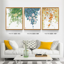 KS cross stitch 2021 new living room hipster pastoral style hanging painting flower plant Violet multi joint painting