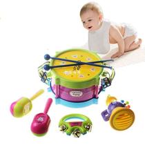 5Pcs Baby Percussion Instrument Rattle Double-Sided Hand Dru