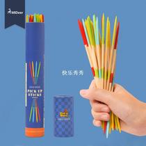 Uncle Wood Bamboo Blocks Pick Up Sticks Game Kids Int