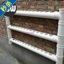 New 66 balcony planter flower f pot flower stand pvc pipe flower pot soil cultivation vegetable water pipe kindergarten decorative flower