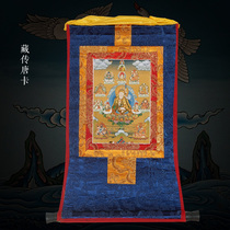 Tibetan Thangka Lotus Born eight changes Tibet gilded thangka Lotus Master thangka Buddha statue medium