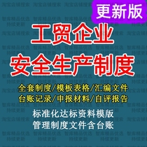 Nameplate Industry and Trade Enterprise safety production management system on-site leading cadre assessment provisions maintenance rules information