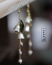 Tassel earring earrings female summer temperament classical Hanfu accessories earrings small exquisite embellishment everyday simple design