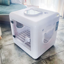 Gray Cat Automatic pet drying box Household dryer Dog bath Hair blowing Cat Small dog water blowing machine