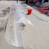 High transparent organic glass tube acrylic large diameter cylindrical cylinder PMMA round hollow barrel flange fish tank custom