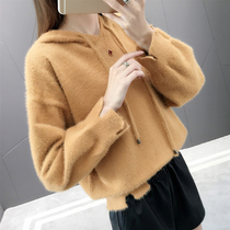 The new top-sleeved long-sleeved hooded red sweater for women in sweat clothes in autumn 2022