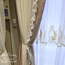 Light luxury princess style European curtain living room master bedroom girl room floor-to-ceiling window partition curtain size custom Loire