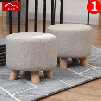 Home Stool Solid Wood garden stools Stacks Short Stool HOME CLOTH ART STOOL ROUND STOOL TEA TABLE STOOLS CREATIVITY