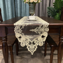Light luxury modern simple table flag European high-end luxury table lace coffee table American TV cabinet embroidered tablecloth