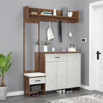 Customized shoe cabinet home door porch cabinet change shoe cabinet bench integrated new 2021 explosive coat rack with mirror