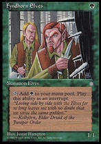 5 dogs tcg]Magic card ice age Fyndhorn Elves Fyndhorn Elves