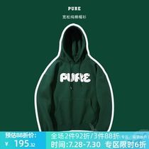 Pure pi ア ア ov oversize loose cotton 2021 autumn hoodie foam sweater men hooded Japanese ins