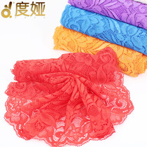 Clothing accessories elastic lace lace wide flower-shaped hollow clothes skirt skirt extended decorative fabric strips