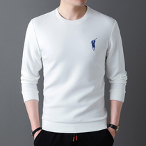 White round collar mens necropolis with long sleeves T-shirt male 2022 spring and autumn new Paul undershirt embroidery high-end