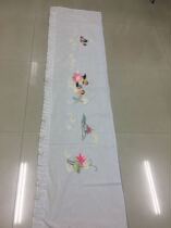  Curtain hand-embroidered Mandarin duck opera water pavilion lotus second-hand thrift nostalgic collection film and television props