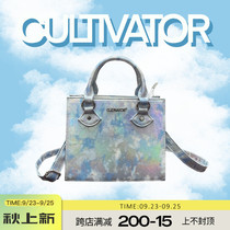 Cultivator original trend reflective colorful White Clouds Blue Sky large capacity Joker portable crossbody phone bag