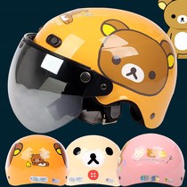 Taiwan Huatai La Xiong Easy Children Electric Motorcycle Harley Helmet Half Helmet Summer Helmet Male and Girl Helmet