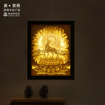 Dunhuang Research Institute Nine-color Deer Paper Carving Lamp Night Lights Museum Wenchuang Birthday Gift for Girls New Year Gift