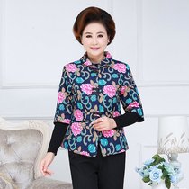 Middle-aged women spring and autumn half-sleeve cotton horse clip casual mom outfit large size loose waistcoat elderly cotton coat jacket winter