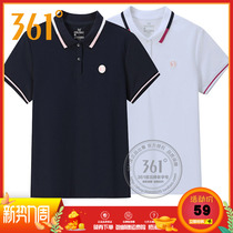 361 Degrees Womens Sportswear 2020 Summer New Turnover Short T-shirt 361 Female Short T Fashion Casual Polo Jersey Woman