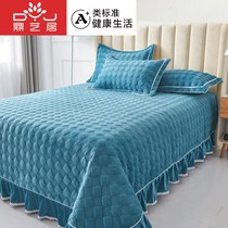 Thickened coral fleece sheets in autumn and winter one piece of milk velvet single pillowcase three-piece flannel warm crystal Velvet