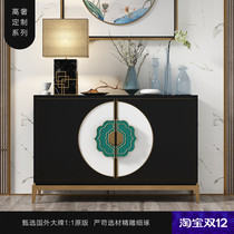 Modern new Chinese porch cabinet shoe cabinet light luxury decoration cabinet entry Art end scene wall side cabinet Hall partition cabinet