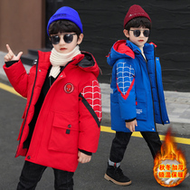 Boy Autumn Winter Cotton Clothes Children Add Cotton Thickened Winter Clothing Cotton Padded Jacket Chai Qi SPIDERMAN WARM JACKET TIDE