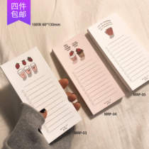 ●JY groceries●4 pieces of Korean morning roll press original strawberry cake sticky notes in stock