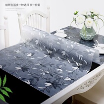 Table Cloth Table Cloth Waterproof Anti-Burn Tea Table Mat PVC Transparent Soft Glass Table Cloth Plastic Water Crystal Plate