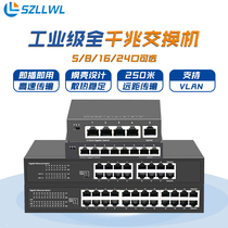 szllwl full Gigabit switch Intelligent steel shell 5-port 8-port 16-port 24-port network switch Gigabit Home office network distributor Support Vlan isolation Surveillance camera Wireless AP